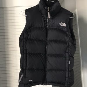 Women’s North face Nuptse black vest - like new